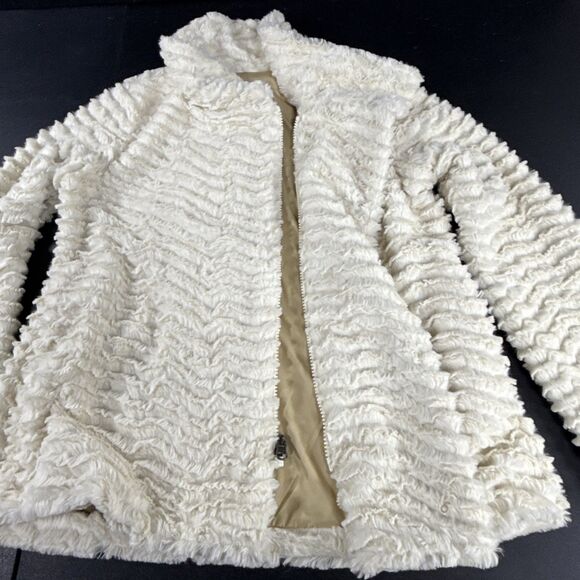 Patagonia Fleece Snap & Full Zip Pelage Jacket Women’s XS Birch White High Pile - Picture 4 of 9